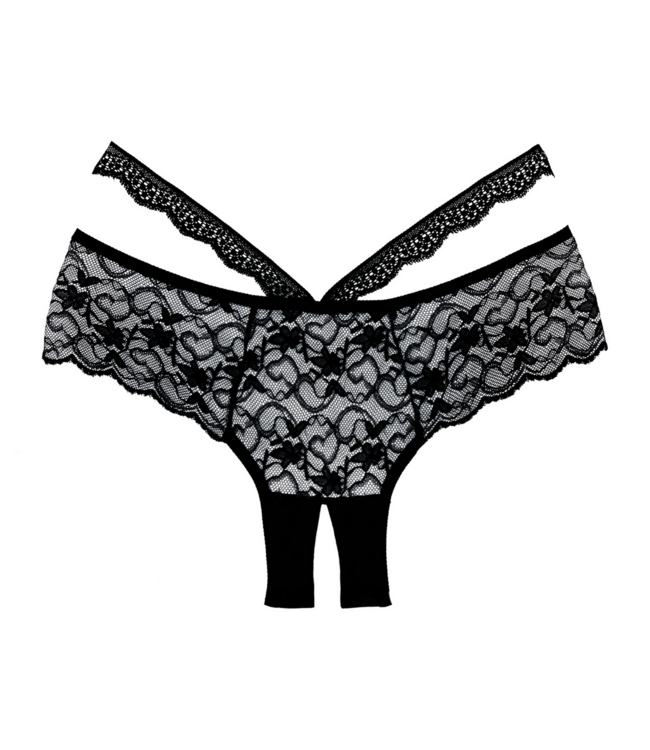 Allure Verleidelijke Heartbreaker Boycut Slipjes in Zwart met Elegant Kantdesign