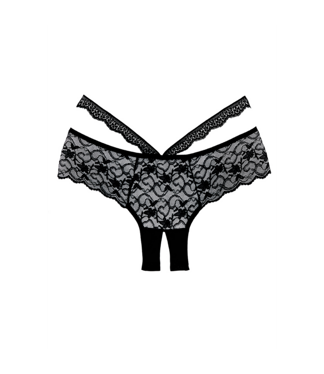 Allure Verleidelijke Heartbreaker Boycut Slipjes in Zwart met Elegant Kantdesign