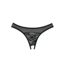 Allure Geheimnisvoller Schwarz-String mit Spitze und Netz für erotische Momente