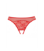 Allure Just A Rumor Red Lace Thong - Seductive Open Crotch Design
