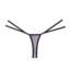 Allure Elegant Black Lace & Mesh Thong - Stylish Comfort for Every Occasion