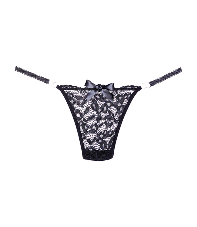Allure Elegante Kant String in Zwart | Allure – Comfort en Duurzaamheid in Één Maat