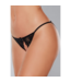 Allure Elegante Spitzenstrumpfhose mit offener Vorderseite - Schwarz, Einheitsgröße