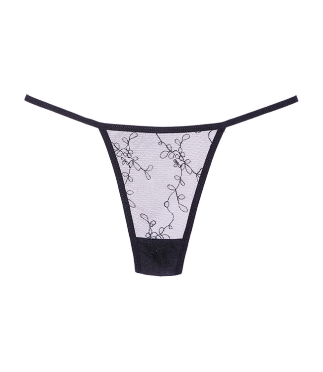 Allure Verleidelijk Mesh Tanga in Zwart – Perfecte Pasvorm & Comfort