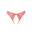 Allure Verspielte rote Strumpfhose mit Spitzendetails und frechen Ausschnitten