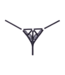 Allure Verleidelijk Zwarte Kant String met Glanzende Details | Stijlvolle Lingerie