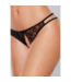 Allure Elegante offene Spitzenstrumpfhose mit doppelten Seiten in Schwarz