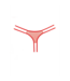 Allure Seductive Red Lace Briefs with See-Through Mesh Back - One Size