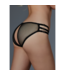 Allure Tease Me Adjustable Briefs - Seductive Black with Open Back Design