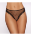 Allure Eleganter Mesh-String mit Punkten und geometrischem Ausschnitt - Einheitsgröße