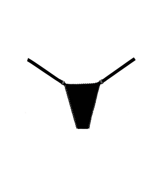 Allure Allure Black Wetlook G-String Briefs – Ultimate Seductive Style