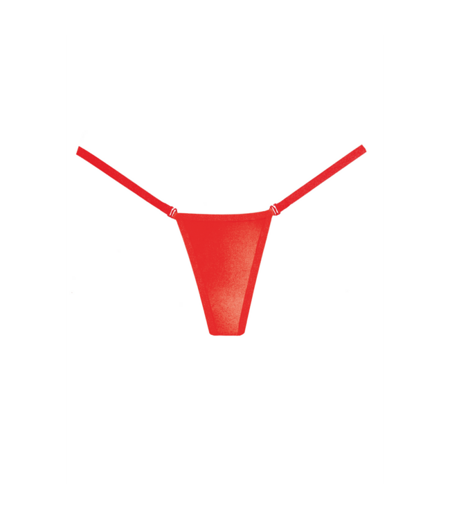 Allure Verleidelijke Wetlook G-String Rood One Size | Onweerstaanbare Lingerie Must-Have