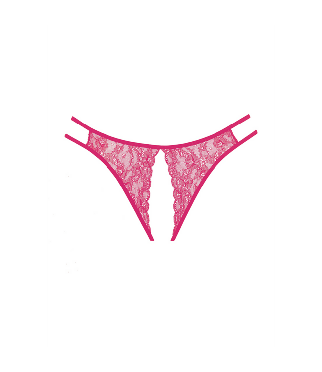 Allure Sweet Honey Peekaboo Pink Lace Panties with Seductive Mesh Back