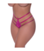 Magic Silk Raspberry Lace Thong with Straps – Seductive Comfort & Style