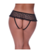Magic Silk Eleganter Mesh-Hipster mit offenen Schritt und verspielten Sternenmustern