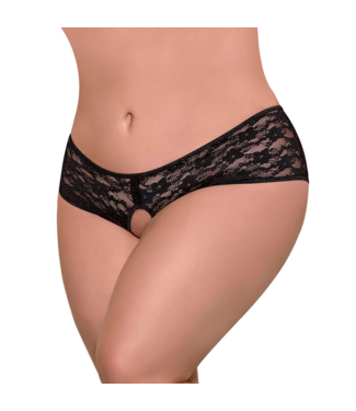 Magic Silk Kant Boy Short met Gesplitste Rug – Luxe en Verleidelijke Lingerie