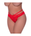 Magic Silk Peek-A-Boo Cheeky Panty Red - Seductive Lace & Silk Briefs