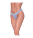 Magic Silk Verleidelijke Exposed by Magic Silk Tanga met Open Kruik en Kanten Bandjes - Paars