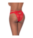 Magic Silk Verleidelijke Peek-A-Boo Cheeky Panty Rood L/Xl - Ondeugend & Elegant