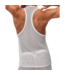 Male Power Stretch-Netz Tanktop L/XL Weiß – Racerback von Male Power