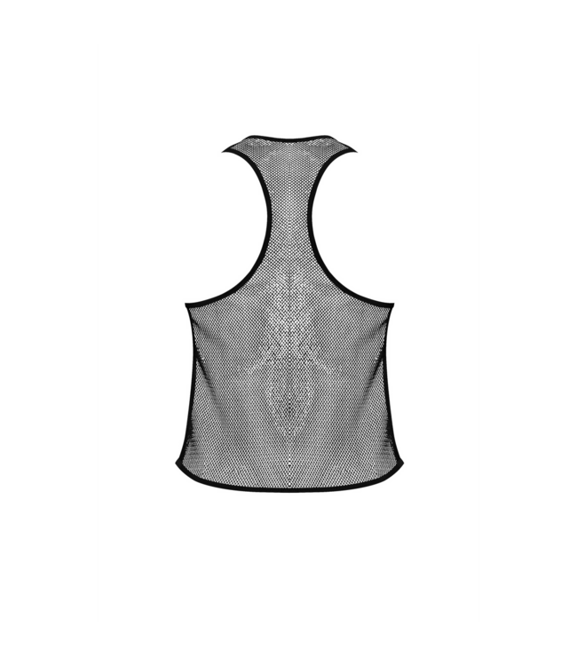 Male Power Stilvolles Stretch-Netz-Tanktop S/M von Male Power – Komfort trifft Mode