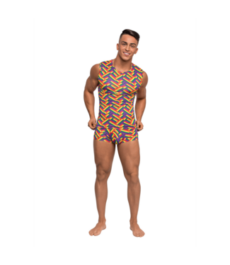 Male Power Kleurige Pride Fitness Tanktop voor Mannen | Lichtgewicht & Ademend