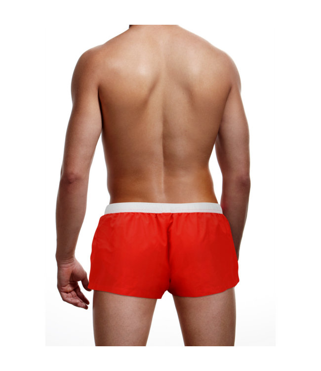 Prowler Zomer Prowler Zwemshort Rood | Modieus & Duurzaam met Elastische Tailleband