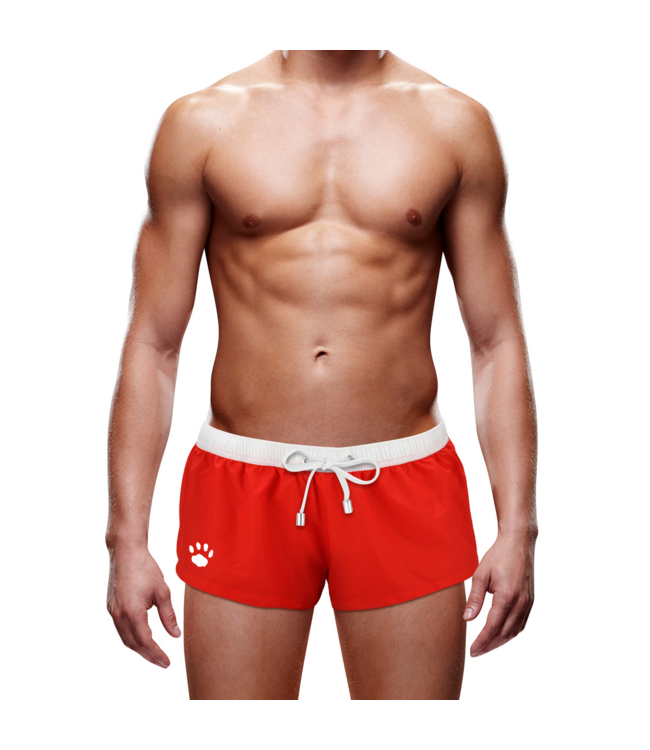 Prowler Zomer Prowler Zwemshort Rood | Modieus & Duurzaam met Elastische Tailleband