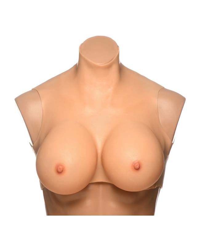 XR Brands Silky Soft G-Cup Silicone Breasts – Realistic, Safe & Versatile