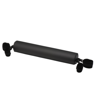XR Brands Ultimate Comfort Adjustable Black Sex Spreader Bar with Straps