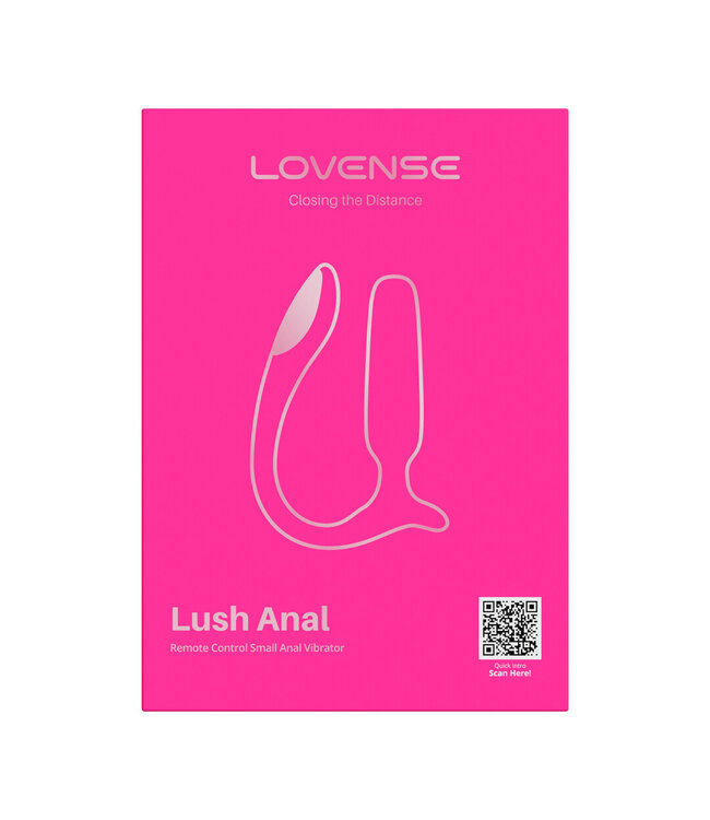 Lovense Lush Anal 9 cm Roze – Luxe Afstandsbedienbare Anale Vibrator voor Gemak en Plezier