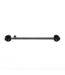 Red Leather Adjustable Metal Spreader Bar with Padded Leather Cuffs 35-60 cm