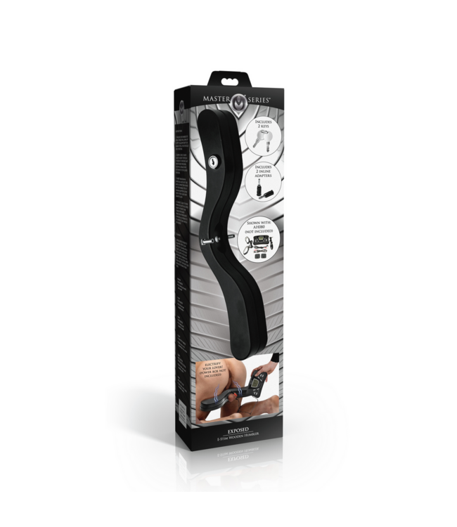XR Brands E-Stim Humbler van Hout – Elektrische Kinky Bondage voor Intens Genot