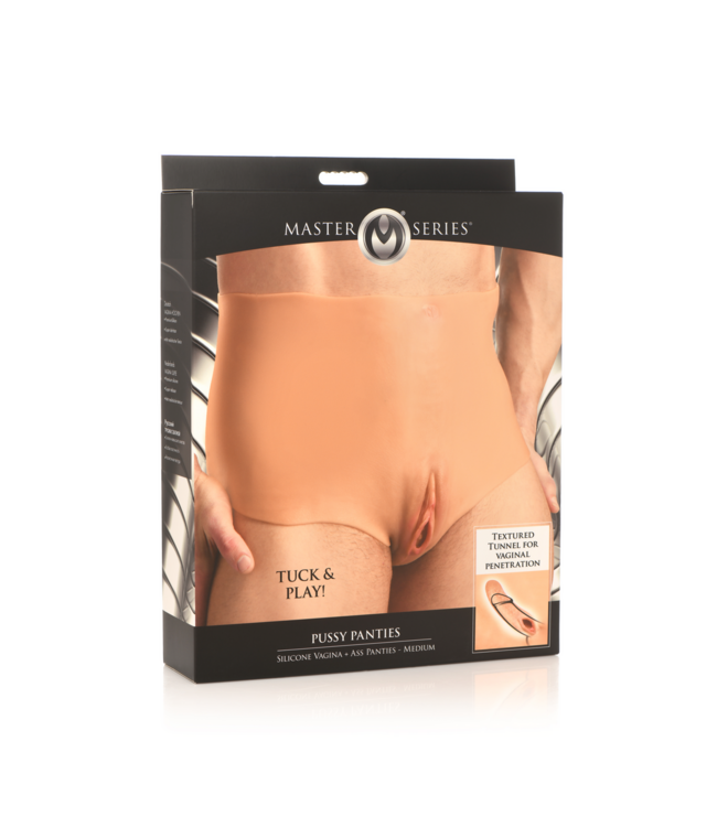 XR Brands Siliconen Genderverkenning: Comfortabele Pussy Panties M voor Zelfexpressie