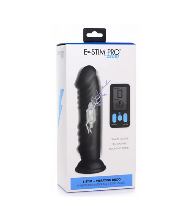XR Brands Silky E-Stim Silicone Dildo with Remote Control for Ultimate Pleasure