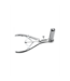 XR Brands Precision Anal Speculum with Adjustable Locking Screw - Stainless Steel