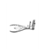 XR Brands Precision Anal Speculum with Adjustable Locking Screw - Stainless Steel