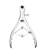 XR Brands Precision Anal Speculum with Adjustable Locking Screw - Stainless Steel