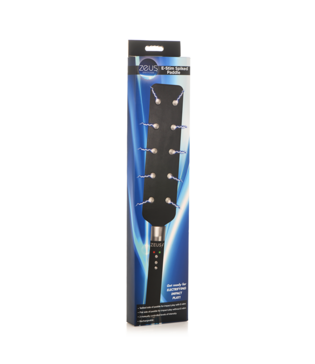 XR Brands E-Stim Spiked Paddle – Rechargeable Shock Spanking Fun