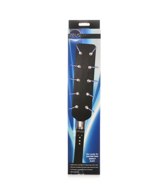 XR Brands E-Stim Spiked Paddle Schwarz – Intensives Elektro-Spanking-Erlebnis