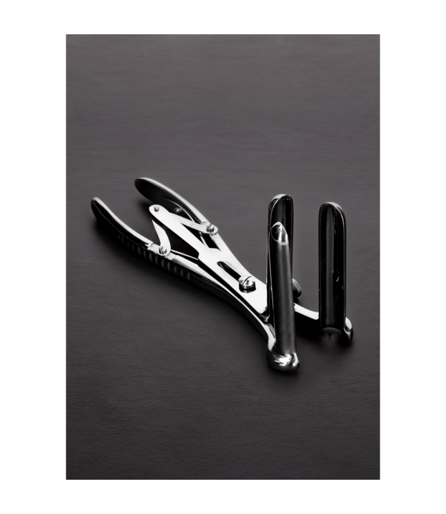 Steel by Shots Matthieu 3-Prong Rectal Speculum - Lockable Stainless Steel 5 cm Spread