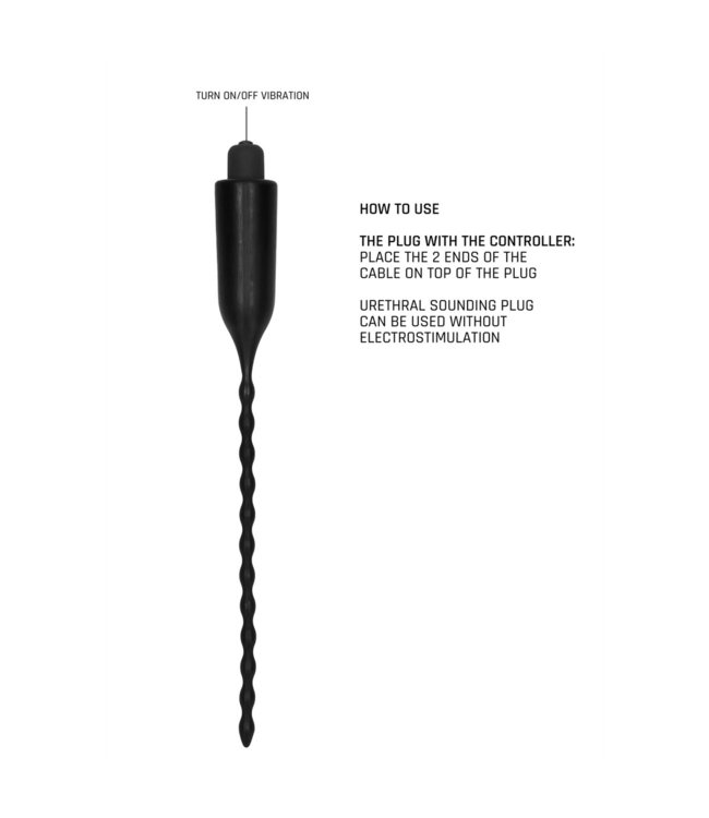ElectroShock Electroshock Urethrale Plug met Vibratie | Medische Siliconen, Stil en Veilig