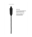 ElectroShock E-Stimulation Vibrierender Harnröhrenplug aus Silikon, 29,5 cm