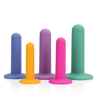 Loveline Comfortabele Siliconen Vaginale Dilator Set voor Geleidelijke Training - 5 Maten