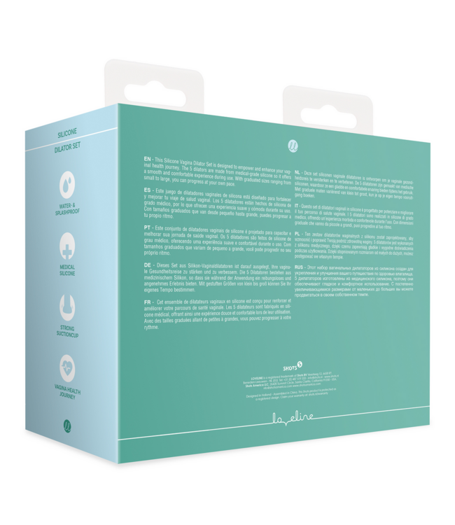 Loveline Comfortabele Siliconen Vaginale Dilator Set voor Geleidelijke Training - 5 Maten