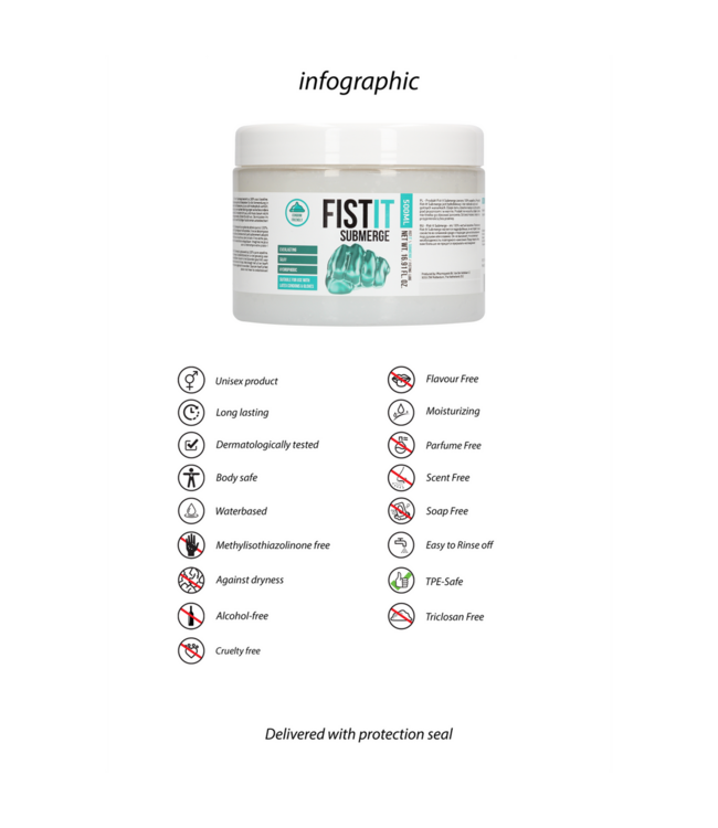 Fist It by Shots Fist-It Submerge 500ml Lubricant – Long-Lasting Shower Comfort