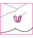XR Brands Curved G-Spot Silicone Labia Spreader for Ultimate Pleasure