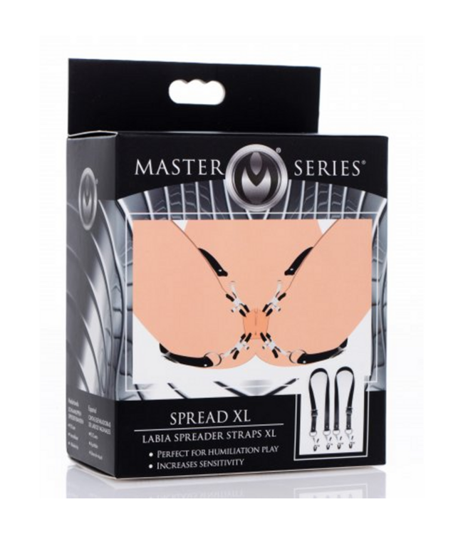 XR Brands Ultra Comfort Schaamlipspreidingsriem – Perfecte Verstelbaarheid voor Genot