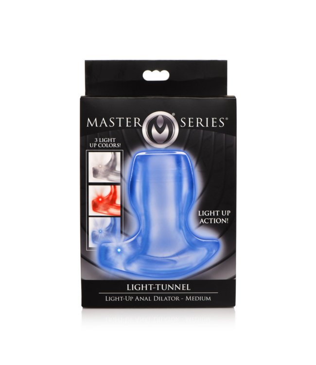 XR Brands Illuminated Anal Dilator M 12cm - Flexible Comfort & Sensation