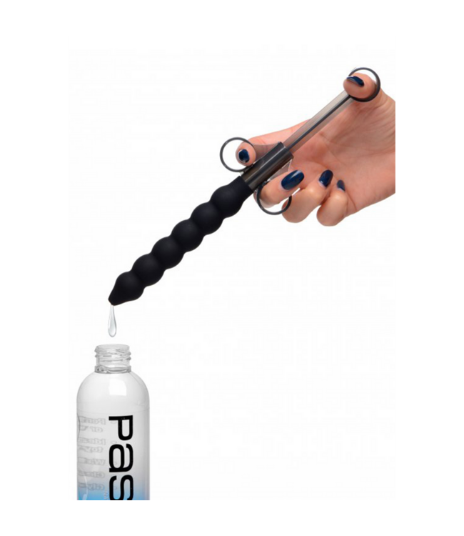 XR Brands Ergonomische Glijmiddel Launcher met 6 Siliconen Bollen voor Intens Genot